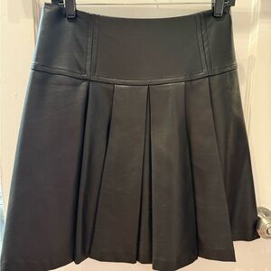 MICHAEL Michael Kors faux leather pleated skirt